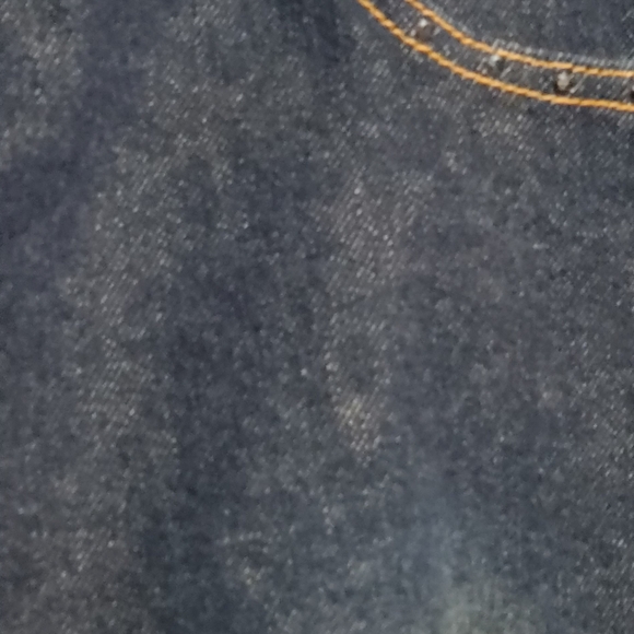 Laundry Dark Wash Blue Denim Zipfly Cotton Blend Skirt with Rhinestones Size 12 - Picture 11 of 15